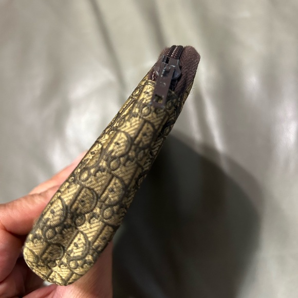 Christian Dior RARE Vintage CD Brown Trotter Cosmetic Pouch Bag mini monogram - Picture 12 of 13